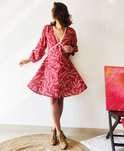 Plum Criss Cross Dress