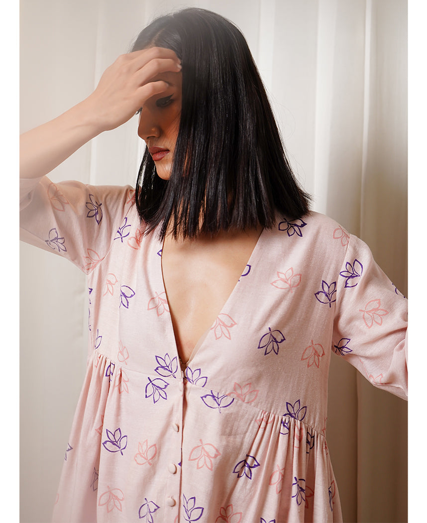 Printed Flared Dress