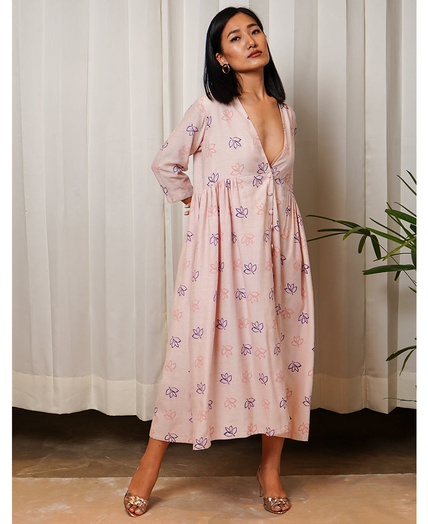 Printed Flared Dress