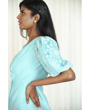 Printed Overlap Dress