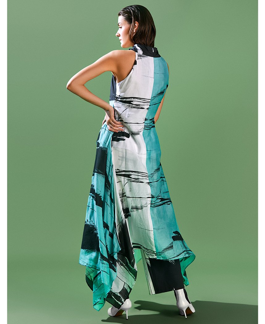 Printed Scarf Dress – NETE.IN