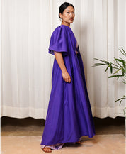 Purple Gathered Cape