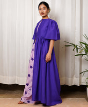 Purple Gathered Cape