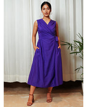 Purple Wrap Dress