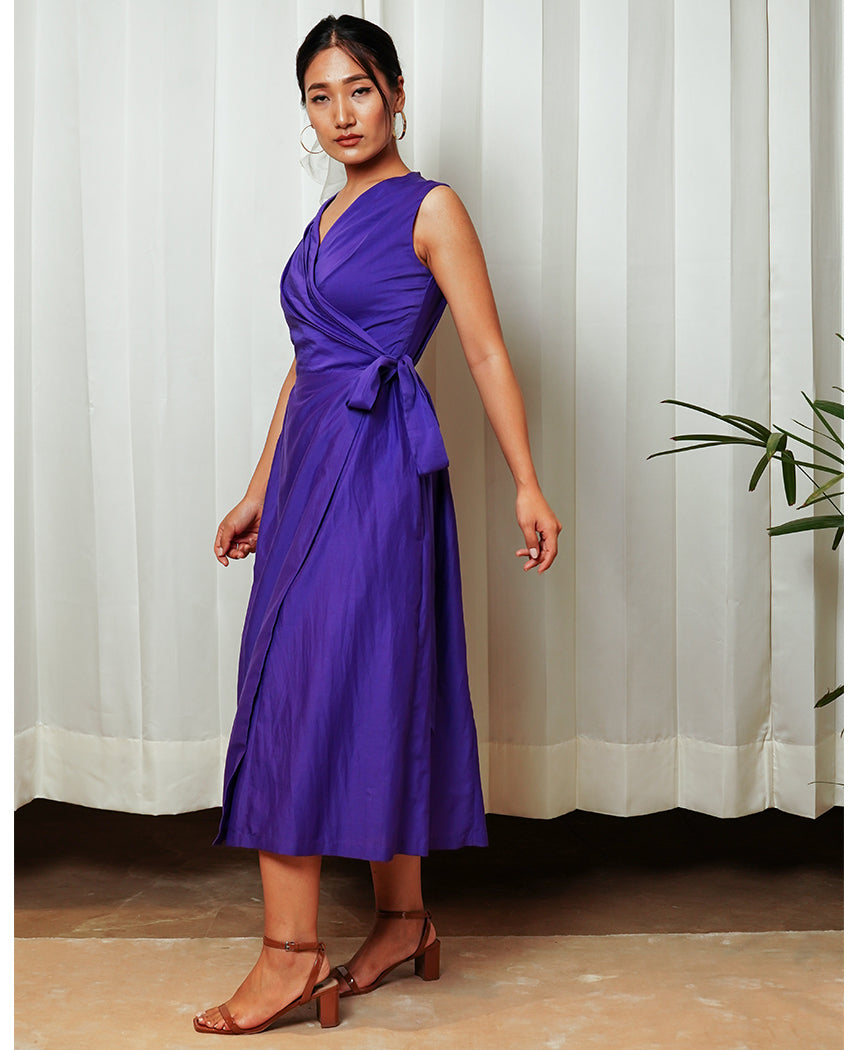 Purple Wrap Dress