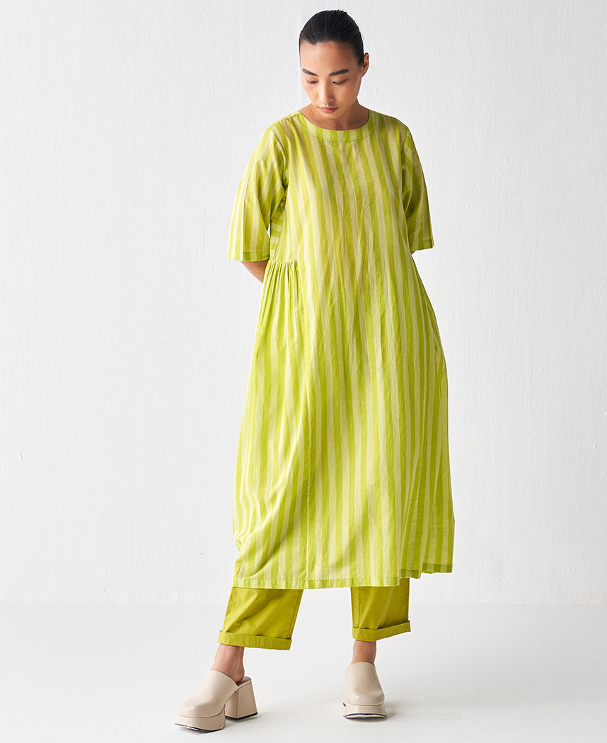 Side-Gathered-Dress-Lime-Stripe-A.jpg