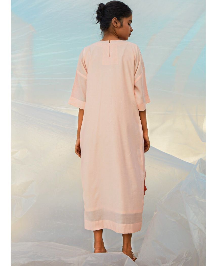 Solid Red Twist Dress