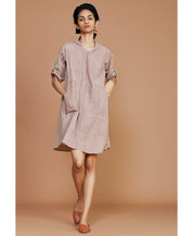 Striped Hooded Dress