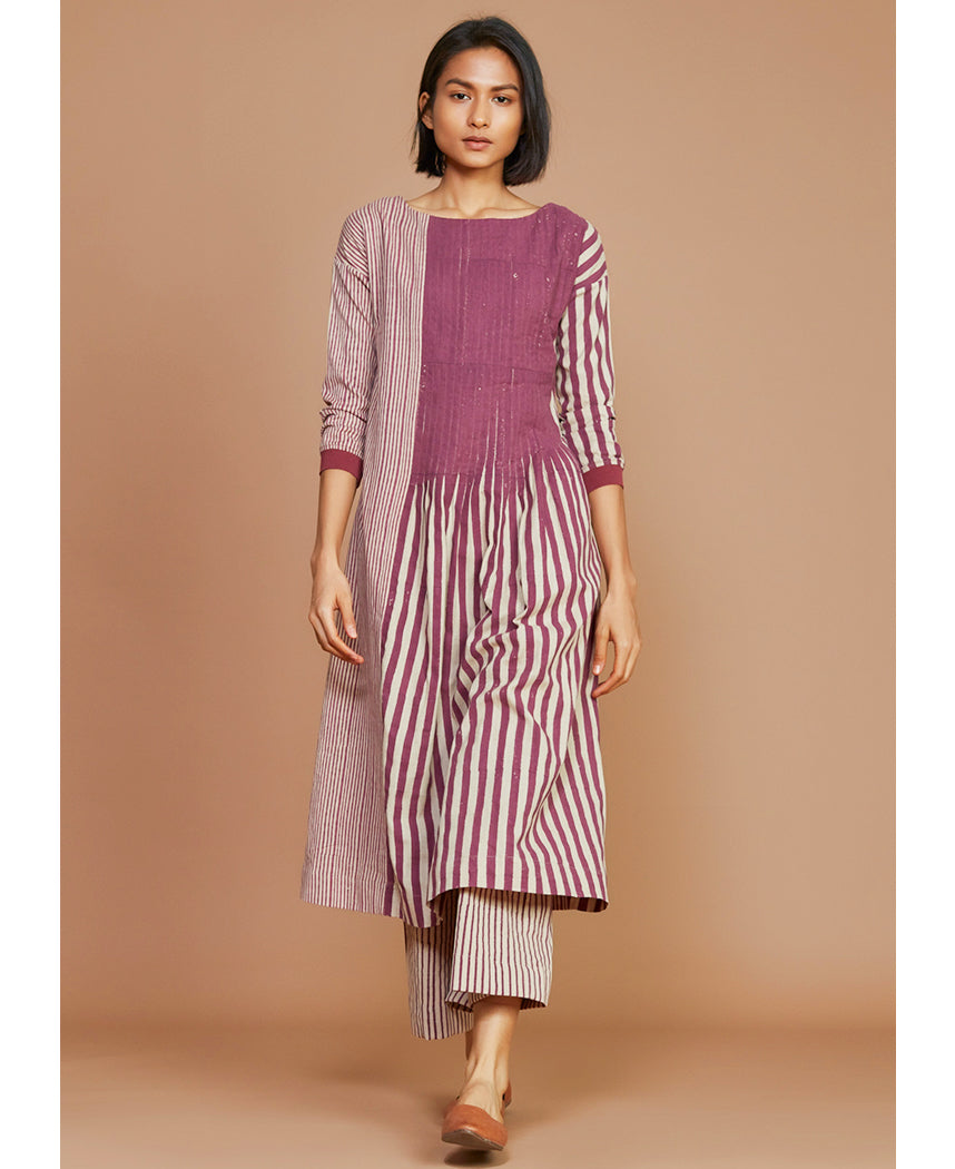 Striped-Pleated-Dress-Ivory-Mauve-B.jpg