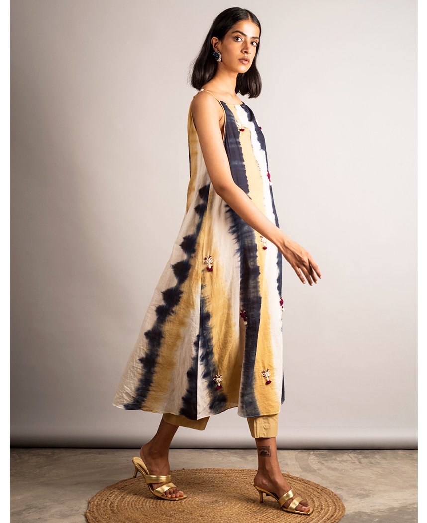 Tie-Dye Stripe Dress