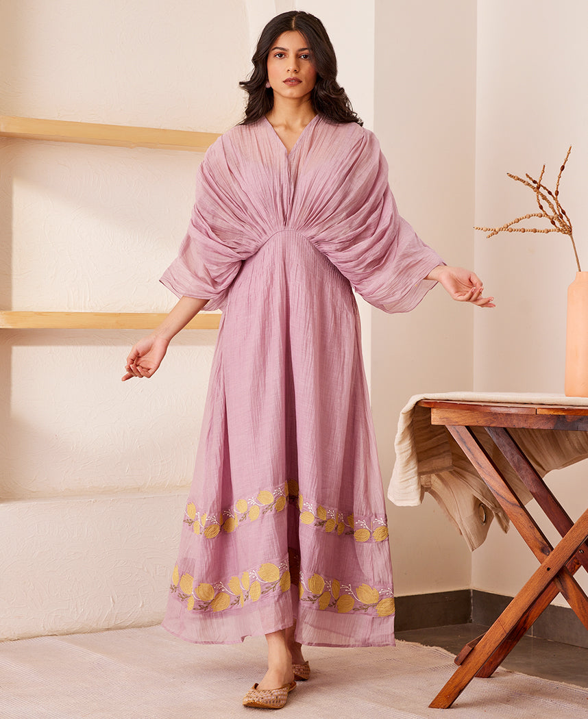 Violet Kaftan Dress