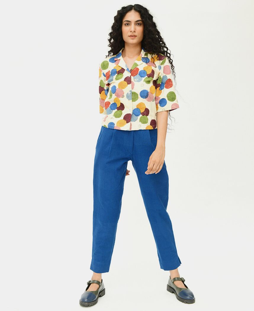 Void Collar Shirt Set