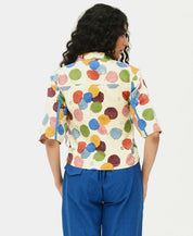 Void Collar Shirt Set