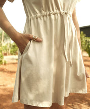 Drawstring Mini Dress
